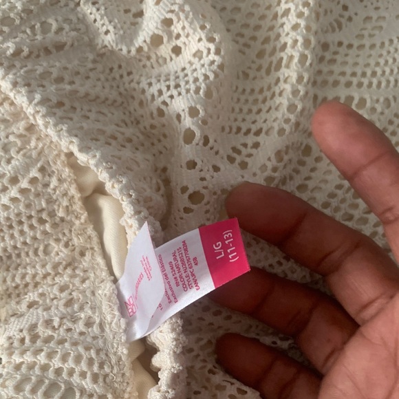 No Boundaries Cream Crochet Lace Wide-Leg Pants - Picture 5 of 7